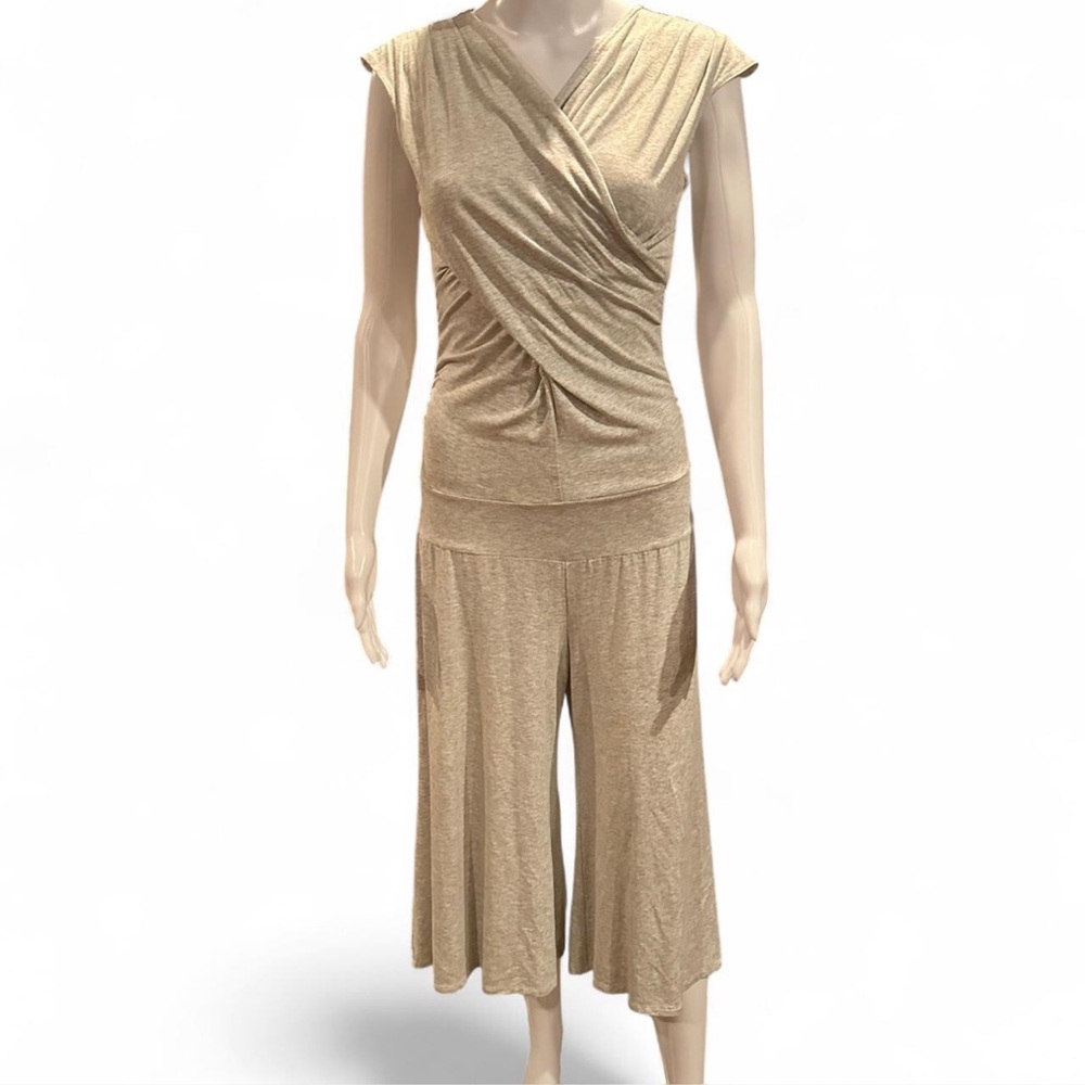 Arden B grey Wrap-Front Jumpsuit